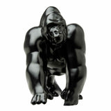 Hood Ornament Gorilla King Matte Black Metal 3 Hole Mount 4 3/4" Tall GG#48189
