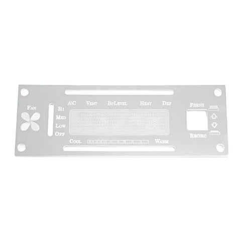 A/C Heater Plate for Kenworth 1982-2001 Slider with Hole Stainless SteelUP#48202
