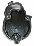 GG Hood Ornament Sitting Pig Matte Black with Base Pad 3 Studs 4" tall #48204