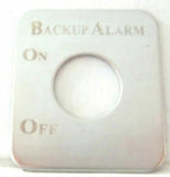 UP Switch Plate for Kenworth Back Up Alarm Stainless Steel Etched Letters #48216