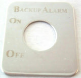 UP Switch Plate for Kenworth Back Up Alarm Stainless Steel Etched Letters #48216