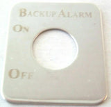 UP Switch Plate for Kenworth Back Up Alarm Stainless Steel Etched Letters #48216