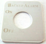UP Switch Plate for Kenworth Back Up Alarm Stainless Steel Etched Letters #48216