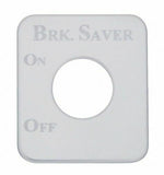 UP Switch Plate for Kenworth Brake Saver Stainless Steel Etched Letter #48220