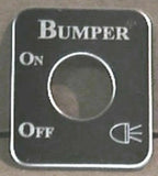 Switch Plate for Kenworth Bumper Lights Stainless Steel Etched Letters UP#48222