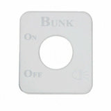 UP Switch Plate for Kenworth Bunk Lights Stainless Steel Etched Letters #48223