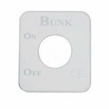 UP Switch Plate for Kenworth Bunk Lights Stainless Steel Etched Letters #48223
