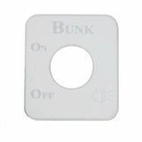 UP Switch Plate for Kenworth Bunk Lights Stainless Steel Etched Letters #48223