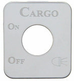 UP Switch Plate for Kenworth Cargo Lights Stainless Steel Etched Letters #48226