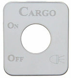 UP Switch Plate for Kenworth Cargo Lights Stainless Steel Etched Letters #48226