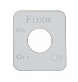UP Switch Plate for Kenworth Floor Light Stainless Steel Etched Letters #48248