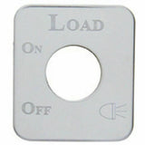 UP Switch Plate for Kenworth Load Lights Stainless Steel Etched Letters #48262