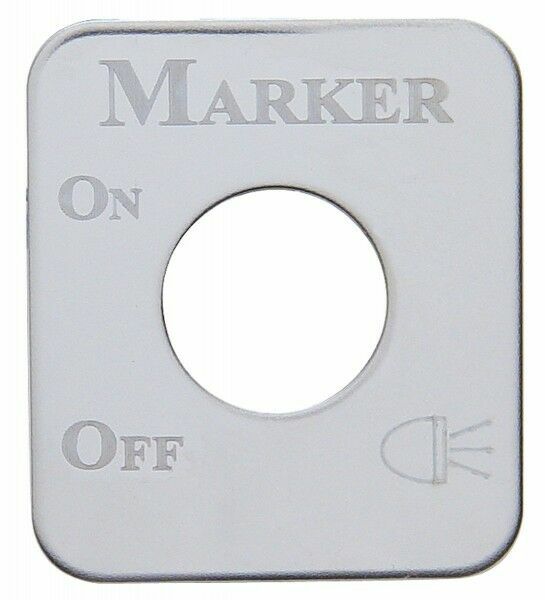UP Switch Plate for Kenworth Marker Lights Stainless Steel Etched Letters #48264