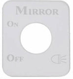UP Switch Plate for Kenworth Mirror Light Stainless Steel Etched Letters #48267