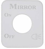 UP Switch Plate for Kenworth Mirror Light Stainless Steel Etched Letters #48267