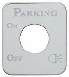 UP Switch Plate for Kenworth Parking Light Stainless Steel Etched Letters #48272