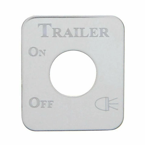 UP Switch Plate for Kenworth Trailer Light Stainless Steel Etched Letters #48288