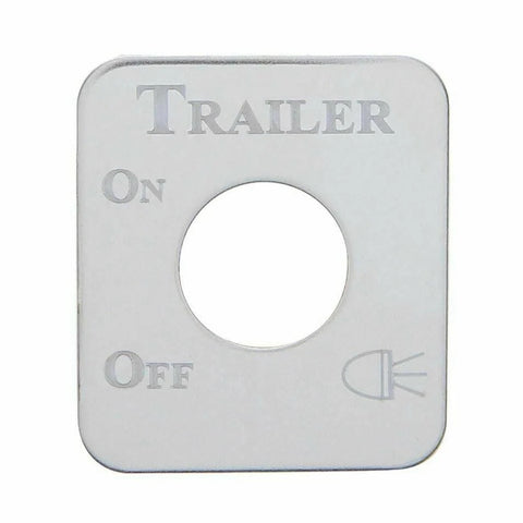 UP Switch Plate for Kenworth Trailer Light Stainless Steel Etched Letters #48288