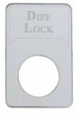 UP Indicator Plate for Kenworth Full Locking Main Differential Stainless #48318