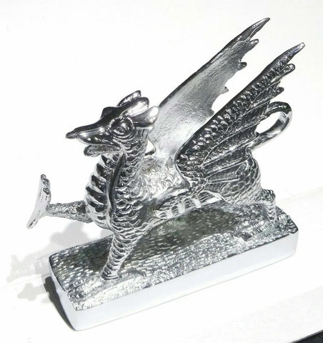 GG Hood Ornament Pull Dragon for Flat Surface Chrome Plated 5 1/4" Long #48320