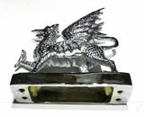 GG Hood Ornament Pull Dragon for Flat Surface Chrome Plated 5 1/4" Long #48320