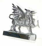GG Hood Ornament Pull Dragon for Flat Surface Chrome Plated 5 1/4" Long #48320