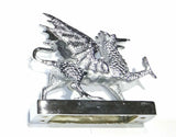 GG Hood Ornament Pull Dragon for Flat Surface Chrome Plated 5 1/4" Long #48320