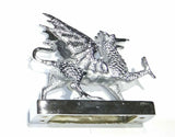 GG Hood Ornament Pull Dragon for Flat Surface Chrome Plated 5 1/4" Long #48320