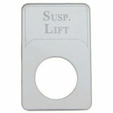 UP Indicator Plate for Kenworth Suspension Lift Stainless Block Letters #48331