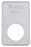 UP Indicator Light Plate for Kenworth Wheel Differential Stainless Etched #48336