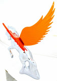 GG Lighted Hood Ornament Stallion Windrider Amber 3 Stud Chrome 9 3/4" #48390