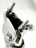 GG Lighted Hood Ornament Stallion Windrider Amber 3 Stud Chrome 9 3/4" #48390