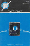 UP Toggle Switch Plate for Peterbilt Back Up Light Stainless Etched #48405