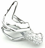 Hood Ornament Chrome Posing Sitting Lady Chrome Die Cast 6 1/4" Tall GG#48420