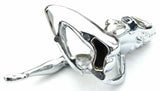 Hood Ornament Chrome Posing Sitting Lady Chrome Die Cast 6 1/4" Tall GG#48420