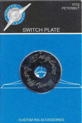UP Switch Plate for Peterbilt Engine Shut Down Timer Stainless Etched #48432