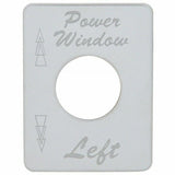 UP Toggle Switch Plate for Peterbilt Power Window Left Stainless Etched #48459
