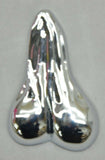 Low-Hanging Balls 3D for Flat Surface Chrome Plastic Tape Mount 2 1/2" UP#50106