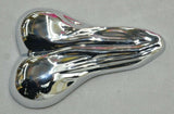 Low-Hanging Balls 3D for Flat Surface Chrome Plastic Tape Mount 2 1/2" UP#50106