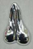 Low-Hanging Balls 3D for Flat Surface Chrome Plastic Tape Mount 2 1/2" UP#50106