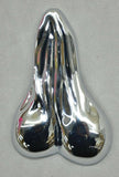 Low-Hanging Balls 3D for Flat Surface Chrome Plastic Tape Mount 2 1/2" UP#50106