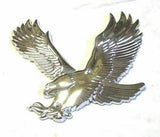 Cutout 3D Eagle Accent Set Chrome Plastic 7" x 6" UP#50111 & 50110 Set of 2