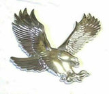 Cutout 3D Eagle Accent Set Chrome Plastic 7" x 6" UP#50111 & 50110 Set of 2