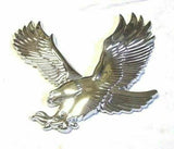 Cutout 3D Eagle Accent Set Chrome Plastic 7" x 6" UP#50111 & 50110 Set of 2