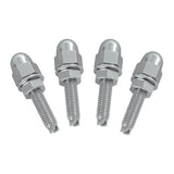 Chrome Acorn License Plate Bolts Kenworth Peterbilt Semi Truck GG#50511-Set of 4