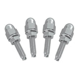 Chrome Acorn License Plate Bolts Kenworth Peterbilt Semi Truck GG#50511-Set of 4