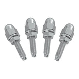 Chrome Acorn License Plate Bolts Kenworth Peterbilt Semi Truck GG#50511-Set of 4