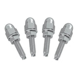 Chrome Acorn License Plate Bolts Kenworth Peterbilt Semi Truck GG#50511-Set of 4