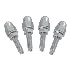 Chrome Acorn License Plate Bolts Kenworth Peterbilt Semi Truck GG#50511-Set of 4