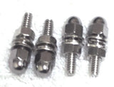 Chrome Acorn License Plate Bolts Kenworth Peterbilt Semi Truck GG#50511-Set of 4